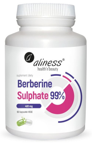 Aliness Berberyna Berberine Sulphate 400 mg 60 kaps