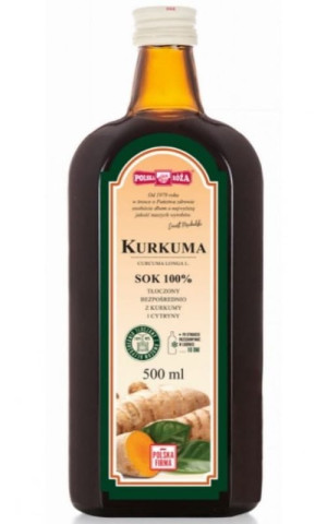 Sok z kurkumy 500ml Polska Róża