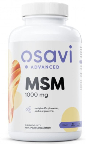 Osavi MSM 1000 mg siarka organiczna 120 kapsułek
