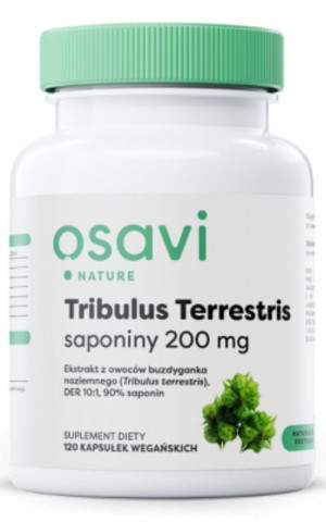 Osavi Tribulus Terrestris, saponiny 200 mg - 120 kaps. (buzdyganek naziemny)