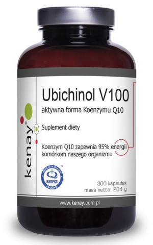 Kenay Ubichinol V100 aktywna forma Koenzymu Q10 (300 kaps.)