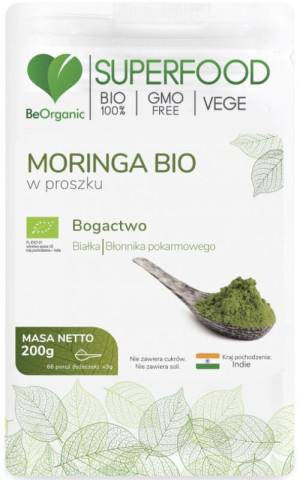 BeOrganic Moringa bio w proszku 200g
