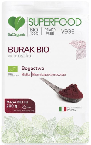 BeOrganic Burak bio w proszku 200g