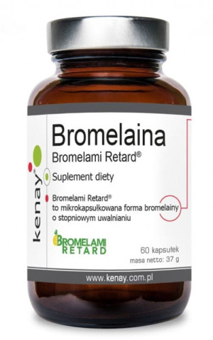 Kenay Bromelaina Bromelami Retard® 60 kapsułek