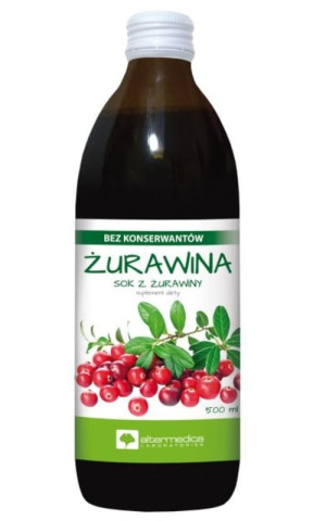 Sok z żurawiny 500 ml Alter Medica