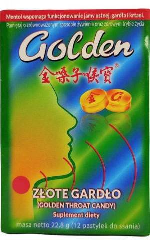 Złote Gardło Golden Thorat Candy 12 pastylek do ssania