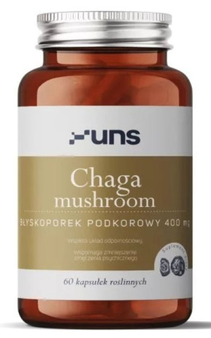 Chaga mushroom 400mg 60 kapsułek UNS