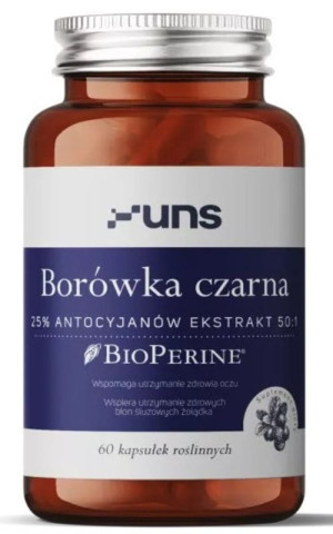 Borówka czarna 450mg 60 kapsułek UNS