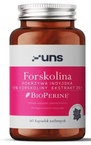 Forskolina 500mg 60 kapsułek UNS