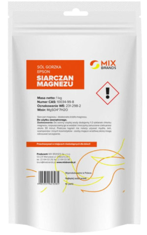 Siarczan magnezu - Sól gorzka Epsom 1kg Mix Brands