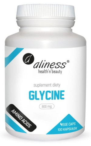 Aliness Glycine 800mg Glicyna 100 kaps