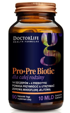 Doctor Life Pro+Pre Biotic dla całej rodziny 90 kapsułek