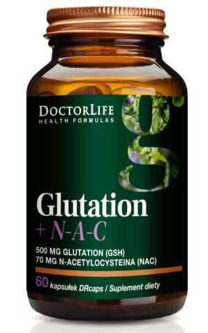 Doctor Life Glutation 500mg + NAC 70mg 60 kapsułek