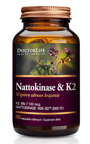 Doctor Life Nattokinase & K2, 60 kapsułek vege