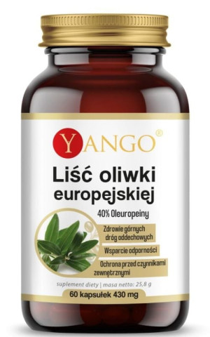 Yango Liść Oliwki Europejskiej - 40% Oleuropein 60 kapsułek
