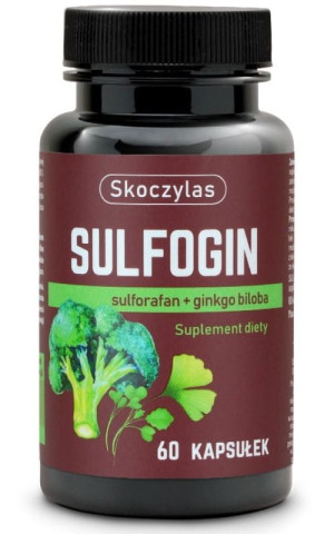 Skoczylas Sulfogin sulforafan + ginkgo biloba 60 kapsułek