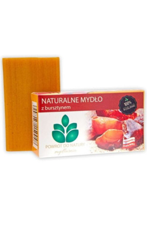 Naturalne mydło z bursztynem 100 g