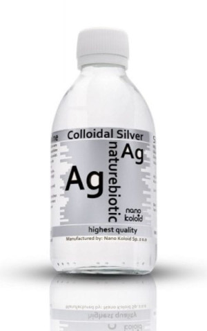 Srebro koloidalne 25 PPM 250ml w szklanej butelce