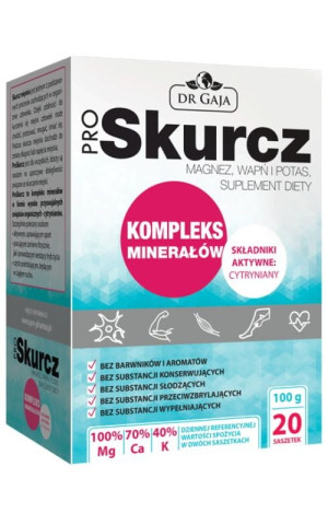 Proskurcz kompleks minerałów 20 saszetek Dr Gaja