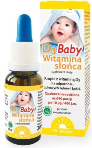 Witamina D3 Baby 20ml Dr. Jacobs