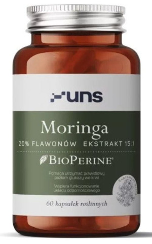 Moringa 20% flawonów 60 kapsułek UNS