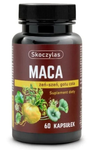Skoczylas Maca+ Żeń-szeń+ Gotu cola 60 kapsułek
