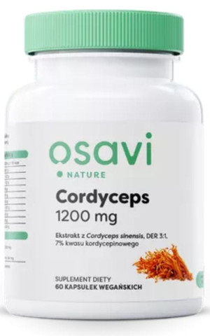 Osavi Cordyceps 1200 mg, 60 kapsułek
