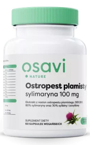 Osavi Ostropest plamisty sylimaryna 100 mg, 60 kapsułek
