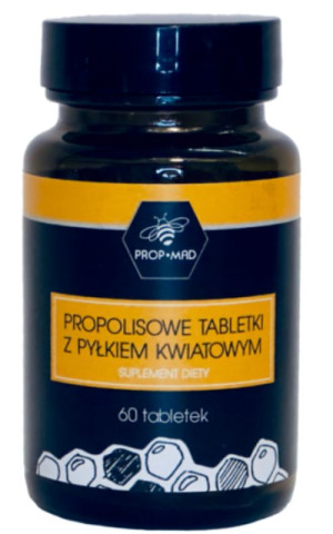 Propolisowe tabletki z pyłkiem pszczelim 60 tabletek PROP-MAD