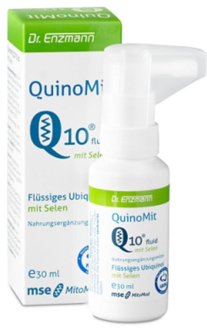 QuinoMit Koenzym Q10 Ubichinol Fluid z Selenem MSE 30 ml Mito-Pharma Dr. Enzmann