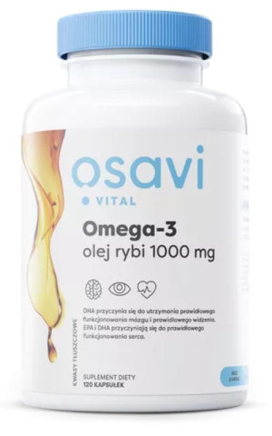 Osavi Omega-3 1000mg 120 kapsułek żelowych
