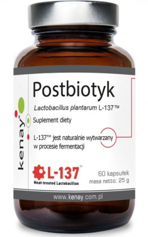 Kenay Postbiotyk Lactobacillus plantarum L-137 (60 kaps)