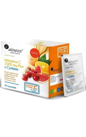 Aliness Witamina C 1000 mg PLUS z Cynkiem 30 saszetek
