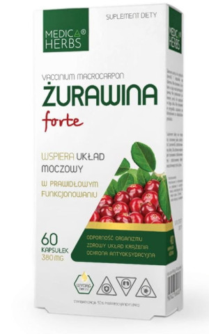 Żurawina Forte 60 kapsułek Medica Herbs