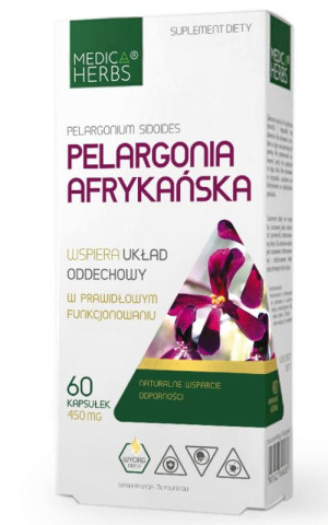 Pelargonia afrykańska 60 kapsułek Medica Herbs