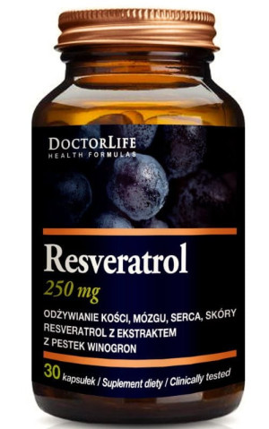 Doctor Life Resveratrol 250 mg, 30 kapsułek
