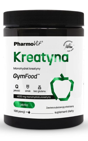GymFood Pharmovit Kreatyna monohydrat kreatyny 500g smak jabłko