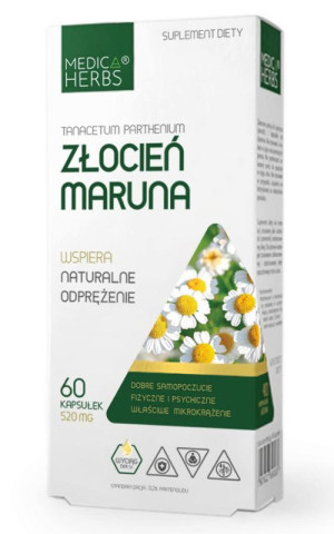 Złocień Maruna 520 mg, 60 kaps. Medica Herbs