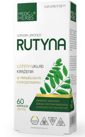 Rutyna 350mg, 60 kapsułek Medica Herbs