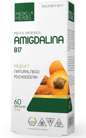 Amigdalina B17 4mg 60 kapsułek Medica Herbs