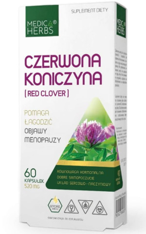 Czerwona Koniczyna (Red Clover) 520mg 60 kapsułek Medica Herbs
