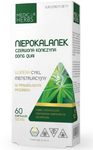 Niepokalanek, Czerwona Koniczyna, Dong Quai 60 kapsułek Medica Herbs