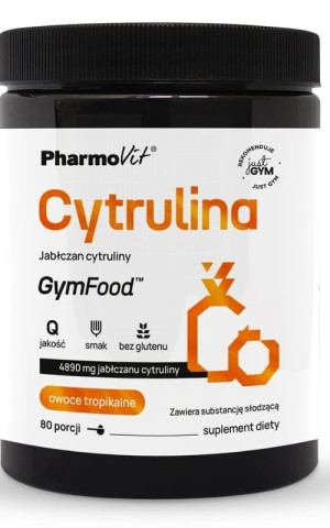 GymFood Pharmovit Cytrulina Jabłczan cytruliny (owoce tropikalne) 400 g