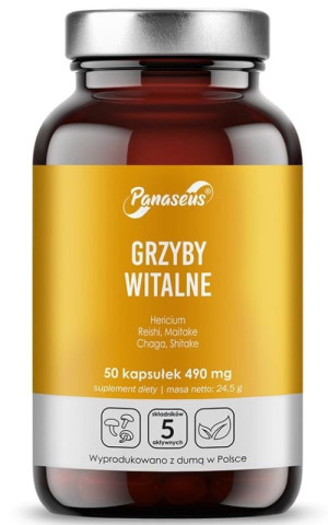 Panaseus Grzyby witalne 50 kapsułek