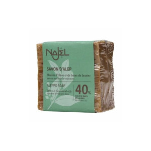 Mydło z Aleppo, 40% oleju laurowego, 60% oliwy z oliwek 185 g Najel