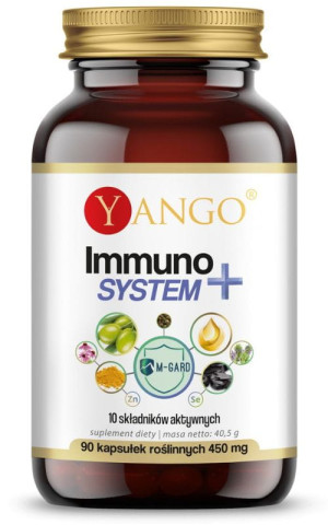 Yango Immuno System+ (Colostrum+Oliwka+Kurkuma+Mumio) 90 kaps.