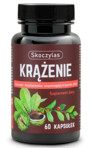 Skoczylas Krążenie ruszczyk, diosmina, kasztanowiec 60 kapsułek