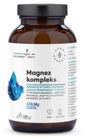 Magnez kompleks ATA Mg 120 kapsułek Aura Herbals