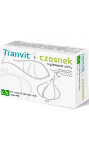 Tranvit + czosnek 80 kapsułek GAL