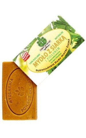 Naturalne mydło z siarką i piołunem 100% roślinne Powrót do Natury 100 g